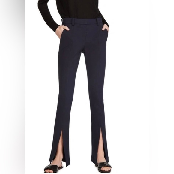 A.L.C. Carson Tailored Pant Womens Size 2 Navy Blue Dress Pants Stretch - Picture 1 of 9